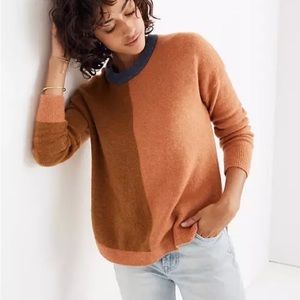 Madewell Westlake colorblock pullover sweater in coziest yarn Sz M